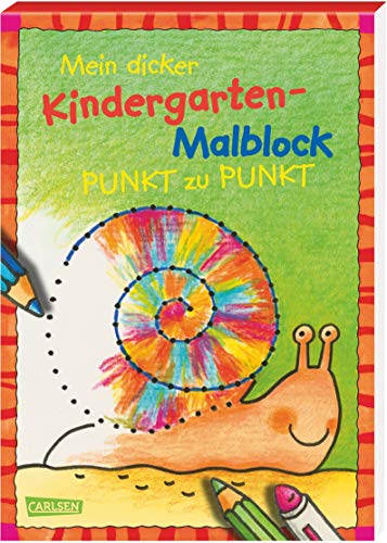 Beispielbild fr Mein dicker Kindergarten-Malblock: Von Punkt zu Punkt zum Verkauf von medimops