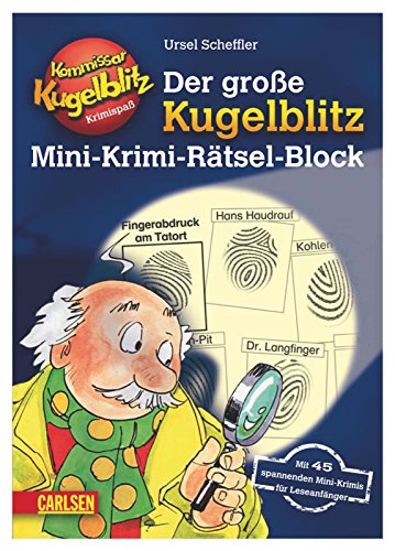 9783551185532: Der groe Kugelblitz Mini-Krimi-Rtsel-Block 01. Blaues Cover