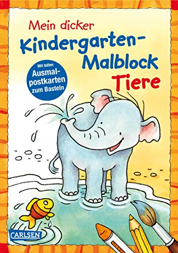 Mein dicker Kindergarten-Malblock Tiere - Eva Muszynski