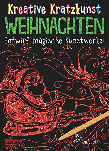 Beispielbild fr Kreative Kratzkunst: Weihnachten: Set mit 10 Kratzbildern, Anleitungsbuch und Holzstift zum Verkauf von medimops