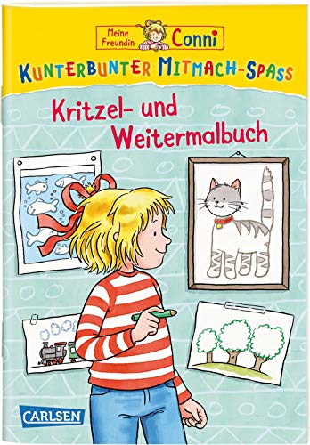 Stock image for Meine Freundin Conni: Kunterbunter Mitmach-Spa - Kritzel- und Weitermalbuch for sale by medimops