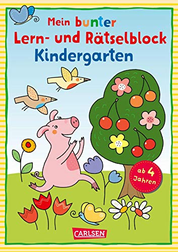 Stock image for Mein bunter Lern- und Rtselblock: Kindergarten: Fr Kita- und Vorschulkinder ab 4 Jahren for sale by medimops