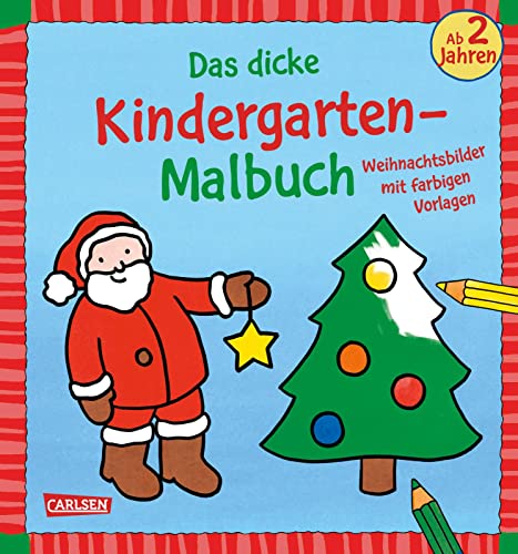 9783551190888: Ausmalbilder fr Kita-Kinder: Das dicke Kindergarten-Malbuch Weihnachten: Malen ab 2 Jahren fr Weihnachten, Winter und Advent