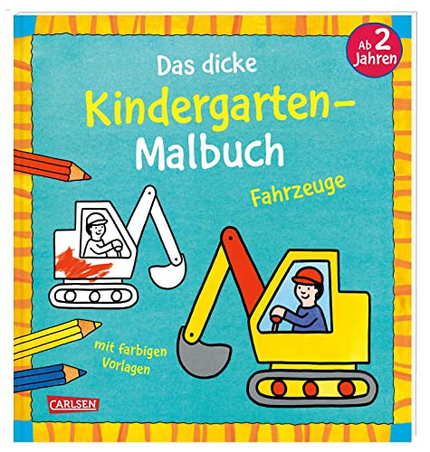 Beispielbild fr Das dicke Kindergarten-Malbuch: Fahrzeuge zum Verkauf von GreatBookPrices