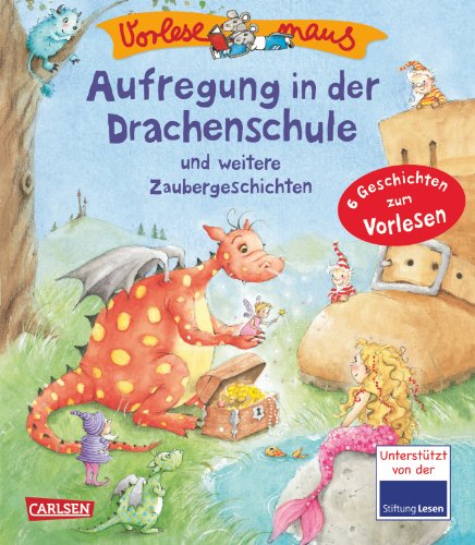 Beispielbild fr VORLESEMAUS, Band 5: Aufregung in der Drachenschule: und weitere Zaubergeschichten zum Verkauf von medimops