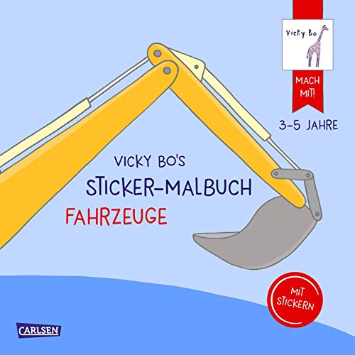 Beispielbild fr Vicky Bo's Sticker-Malbuch Fahrzeuge: Erstes Malen, Zeichnen und Kritzeln mit Stickern zum Verkauf von medimops