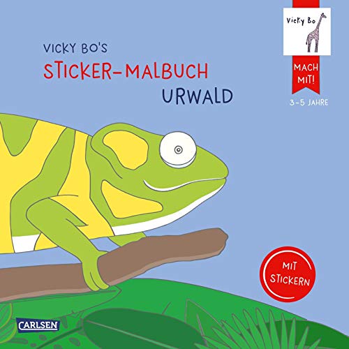 Beispielbild fr Vicky Bo's Sticker-Malbuch Urwald: Erstes Malen, Zeichnen und Kritzeln mit Stickern zum Verkauf von medimops