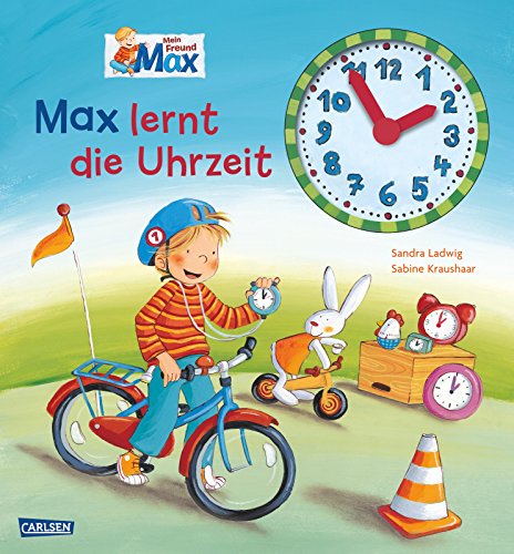Imagen de archivo de Max-Bilderbücher: Max lernt die Uhrzeit a la venta por WorldofBooks