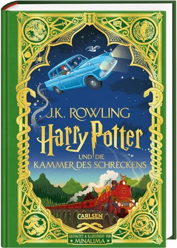 9783551558329: Harry Potter und die Kammer des Schreckens (MinaLima-Edition mit 3D-Papierkunst 2): Farbig illustrierte Schmuckausgabe mit Goldprgung und Pop-Up-Elementen