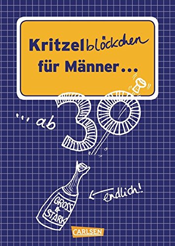 VE 5 Kritzelblöckchen für Männer ab 30