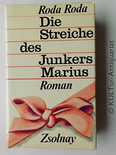 9783552027091: Die Streiche des Junkers Marius: Roman