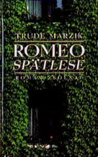 Beispielbild fr Romeo Sptlese: Roman zum Verkauf von medimops