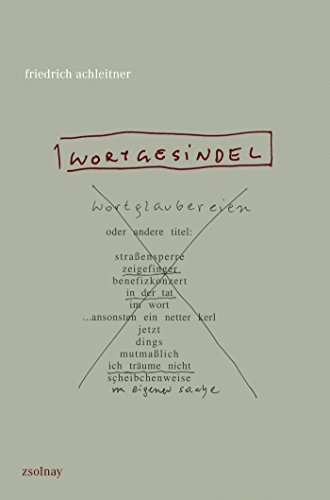 Imagen de archivo de wortgesindel -Language: german a la venta por GreatBookPrices