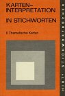 Stock image for Hirts Stichwortbcher, Karteninterpretation for sale by Versandantiquariat Felix Mcke