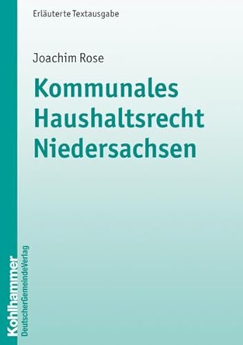 9783555014623: Kommunales Haushaltsrecht Niedersachsen