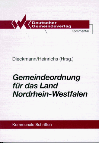 Stock image for Gemeindeordnung fr das Land Nordrhein- Westfalen for sale by medimops