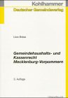 9783555530253: Gemeindehaushalts- und Kassenrecht Mecklenburg-Vorpommern.