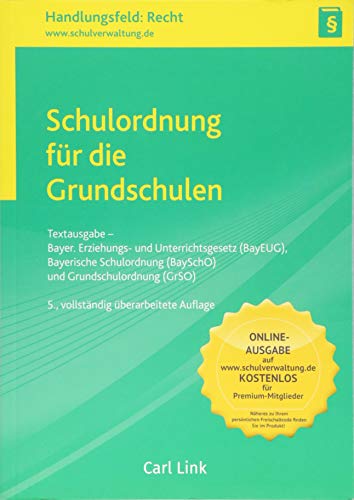 Beispielbild fr Schulordnung fr die Grundschulen: Textausgabe zum Verkauf von medimops