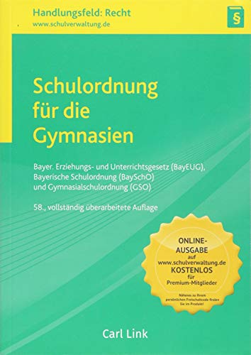 Stock image for Schulordnung fr die Gymnasien: Textausgabe for sale by medimops