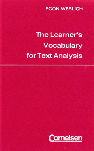 The Learning Vocabulary for Text Analysis / Egon Werlich