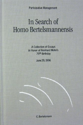 Stock image for In Search of Homo Bertelsmannensis for sale by Willis Monie-Books, ABAA