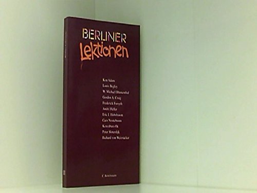 Beispielbild fr Berliner Lektionen (Auswahl 1997-99) zum Verkauf von medimops