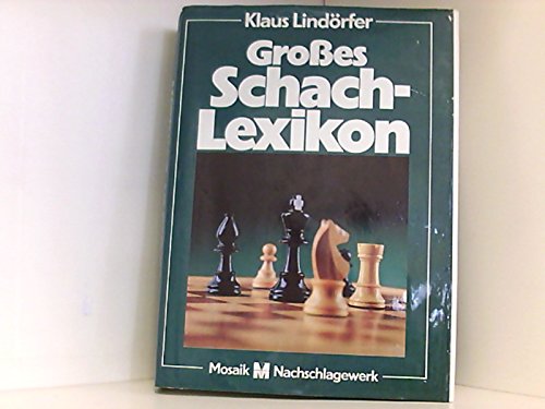 Beispielbild fr Groes Schachlexikon (6556 094). Geschichte, Theorie und Spielpraxis von A bis Z zum Verkauf von medimops
