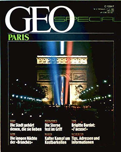 Beispielbild fr Geo Special 1985, Nr 2 - PARIS zum Verkauf von medimops