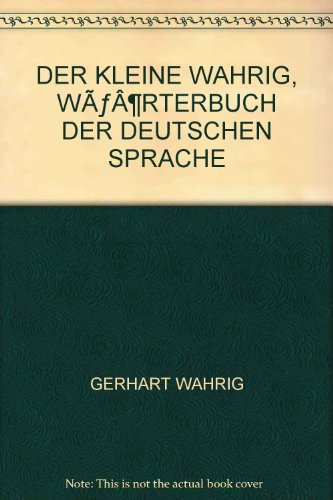 9783570105108: Der kleine Wahrig, Wrterbuch der deutschen Sprache