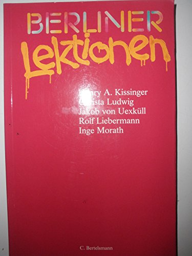 9783570121931: Berliner Lektionen 1994