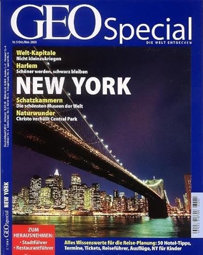 Beispielbild fr GEO Special 5/2003: New York zum Verkauf von medimops