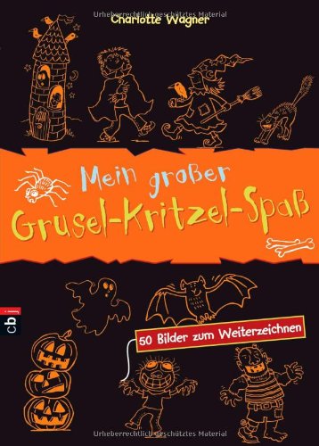 Imagen de archivo de Mein groer Grusel-Kritzel-Spa: 50 Bilder zum Weiterzeichnen a la venta por medimops
