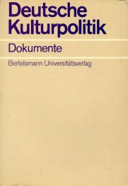 Stock image for Deutsche Kulturpolitik for sale by medimops