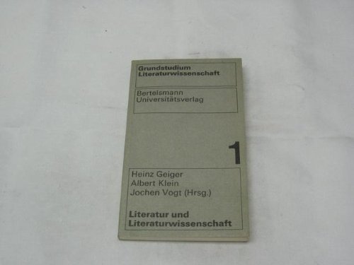 Stock image for LITERATUR UND LITERATURWISSENSCHAFT Materialien zur Einfuehrung. for sale by German Book Center N.A. Inc.
