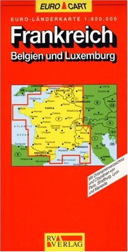 Beispielbild fr RV Euro-Lnderkarte 1:800 000 Frankreich - Belgien und Luxemburg zum Verkauf von medimops