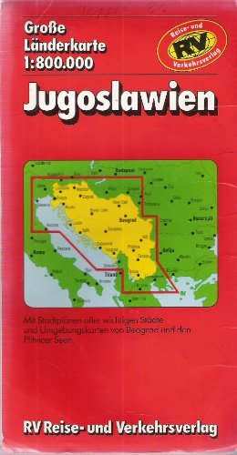 Beispielbild fr Jugoslawien 1 : 800 000. RV- Karte. Mit Stadtplnen, Umgebungsplnen u. 36 S. Reisefhrer (Euro maps) zum Verkauf von medimops