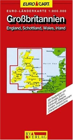 Beispielbild fr RV Euro-Lnderkarte 1:800 000 Grobritanien - England, Schottland, Wales, Irland zum Verkauf von medimops