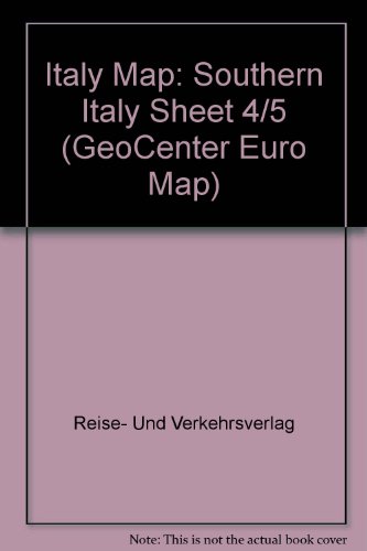 Beispielbild fr Italien 4/5. Sditalien. RV Euro Cart: Southern Italy Sheet 4/5 (GeoCenter Euro Map) zum Verkauf von medimops