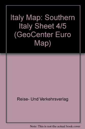 Imagen de archivo de Italien 4/5. Sditalien. RV Euro Cart: Southern Italy Sheet 4/5 (GeoCenter Euro Map) a la venta por medimops