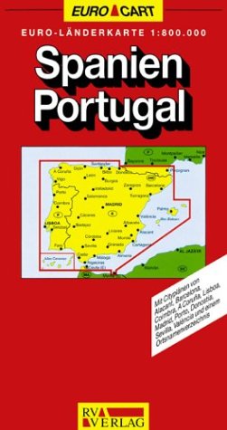 Beispielbild fr RV Euro-Lnderkarte 1:800 000 Spanien Portugal zum Verkauf von medimops