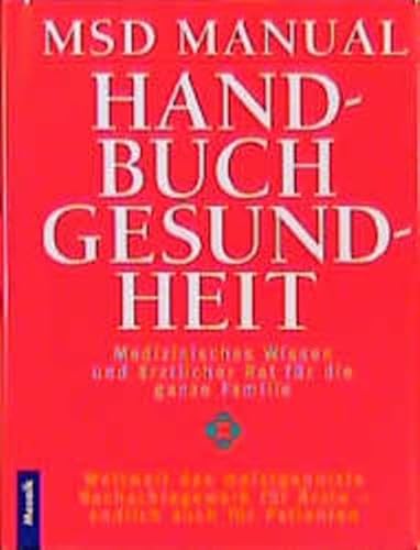 Beispielbild fr MSD Manual Handbuch Gesundheit zum Verkauf von medimops