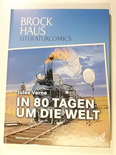 Imagen de archivo de Brockhaus Literaturcomics - Weltliteratur im Comic-Format: In 80 Tagen um die Welt [Gebundene Ausgabe] Jules Verne (Autor) Eine Wette treibt den Englnder Phileas Fogg und seinen Diener Passepartout um die Welt. Mit Zug, Schiff, Schlitten und sogar per Elefant sind sie unterwegs, um genau in 80 Tagen wieder in London zu sein Der fantastische Reisebericht Jules Vernes aus dem Jahr 1872, der den auergewhnlichen Fortschritt im Transport- und Kommunikationswesen thematisiert, hat auch im 21. Jahrhundert nichts von seiner Faszination verloren. Die Reihe  Brockhaus Literaturcomics" bereitet Klassiker der Weltliteratur in mitreienden Bildergeschichten auf. Sie fhrt Jugendliche ab 10 Jahren an das Lesen groer Meisterwerke heran und bietet mit ihren kompakten Plots einen Einstieg in das Original. In einem Anhang finden sich Informationen zum Autor, zum Werk und zur Entstehungsgeschichte. Publiziert in Kooperation mit der UNESCO." a la venta por BUCHSERVICE / ANTIQUARIAT Lars Lutzer