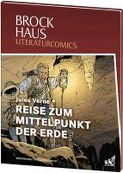 Beispielbild fr Reise zum Mittelpunkt der Erde (Weltliteratur im Comic-Format) (Gebundene Ausgabe) von Jules Verne (Autor) - empfohlenes Alter: 10 - 12 Jahre Als der Hamburger Professor Lidenbrock ein Pergament mit Runen entziffert, gibt es fr ihn kein Halten mehr: Der kauzige Wissenschaftler hat eine Wegbeschreibung zum Mittelpunkt der Erde gefunden! Zusammen mit seinem Neffen Axel macht er sich auf die Reise nach Island, wo er in einem Vulkan den Zugang zu einer verborgenen Welt findet. In dem 1864 erschienenen Werk verbindet Jules Verne geschickt wissenschaftliche Erkenntnisse mit einer abenteuerlichen Handlung. Die Reihe  Brockhaus Literaturcomics" bereitet Klassiker in mitreienden Bildergeschichten auf. Mit diesen Bnden wurde ein vielbeachtetes neues Buchformat geschaffen, das auch junge Leser ab 10 Jahren an die groen Geschichten der Weltliteratur heranfhrt. Zu jedem Comic, die von namhaften Zeichnern gestaltet und von der Brockhaus-Redaktion auf einem hohen sprachlichen Niveau erarbeitet w zum Verkauf von BUCHSERVICE / ANTIQUARIAT Lars Lutzer