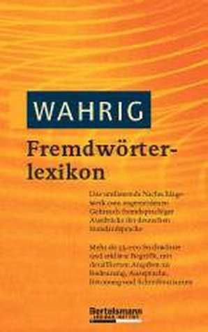 Stock image for Wahrig Fremdwrterlexikon for sale by medimops