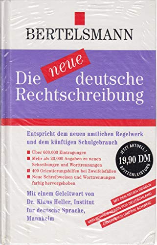 Stock image for Die neue Deutsche Rechtschreibung for sale by Bernhard Kiewel Rare Books