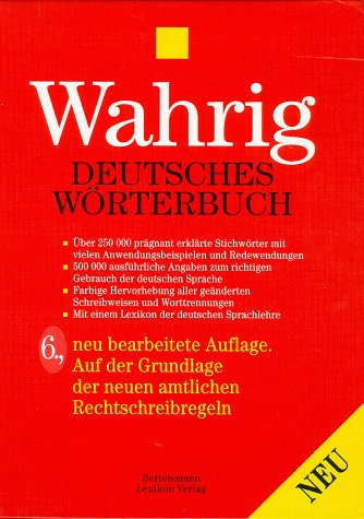 Stock image for Wahrig Deutsches Worterbuch for sale by HPB-Red