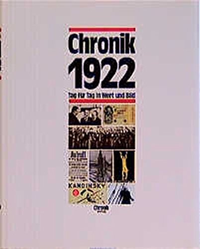 Stock image for Chronik, Chronik 1922 for sale by Project HOME Books