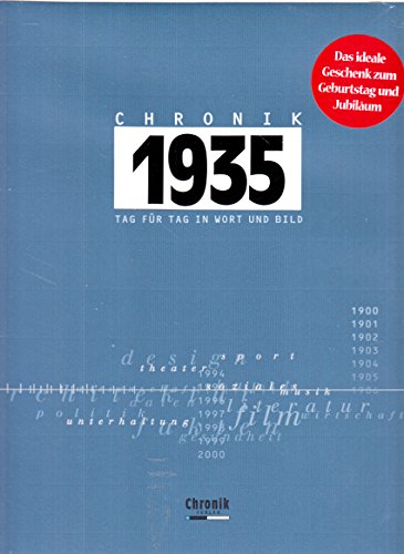 Beispielbild fr Chronik, Chronik 1935: Tag fr Tag in Wort und Bild zum Verkauf von medimops