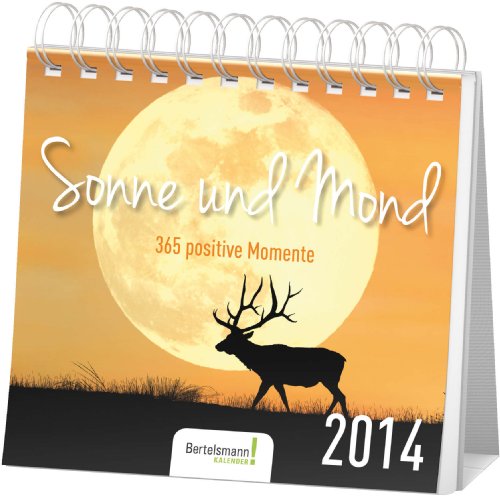 Postkartenkalender Sonne und Mond 2014: 365 positive Momente