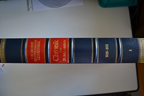 Beispielbild fr Chronik Bibliothek des 20. Jahrhunderts 1928 - 1931 8.Bd. zum Verkauf von Antiquariat Hoffmann